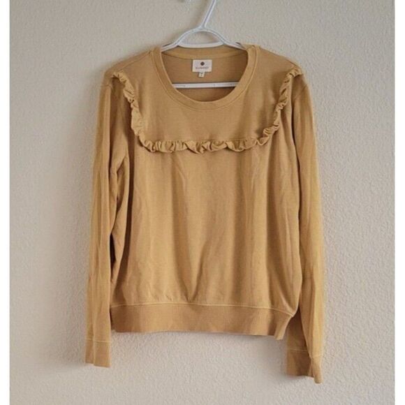 SUNDRY Women's Ruffle Bib Sweater Women's Size 3 US Medium - Picture 7 of 7